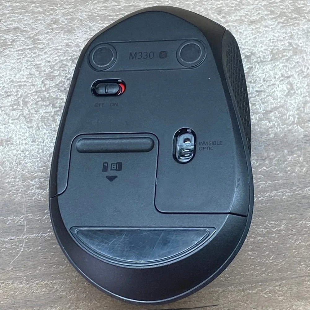 Logitech M330 Silent Plus Wireless Mouse Black w/ USB Receiver Dongle 910-004905